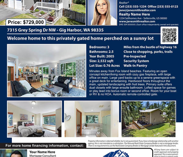 real estate open house flyers