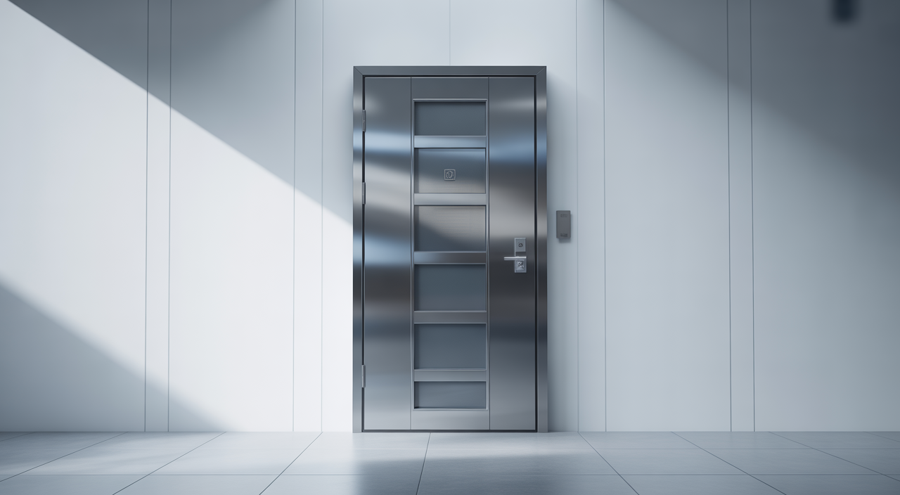 Modern security door providing home protection