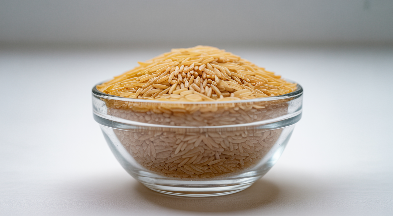 Aged basmati rice grains